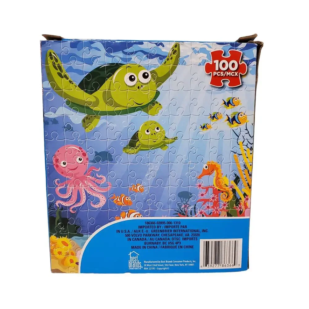Best Brands Under the Sea Puzzle Turtle Seahorse Fish STEM Puzzle Childrens